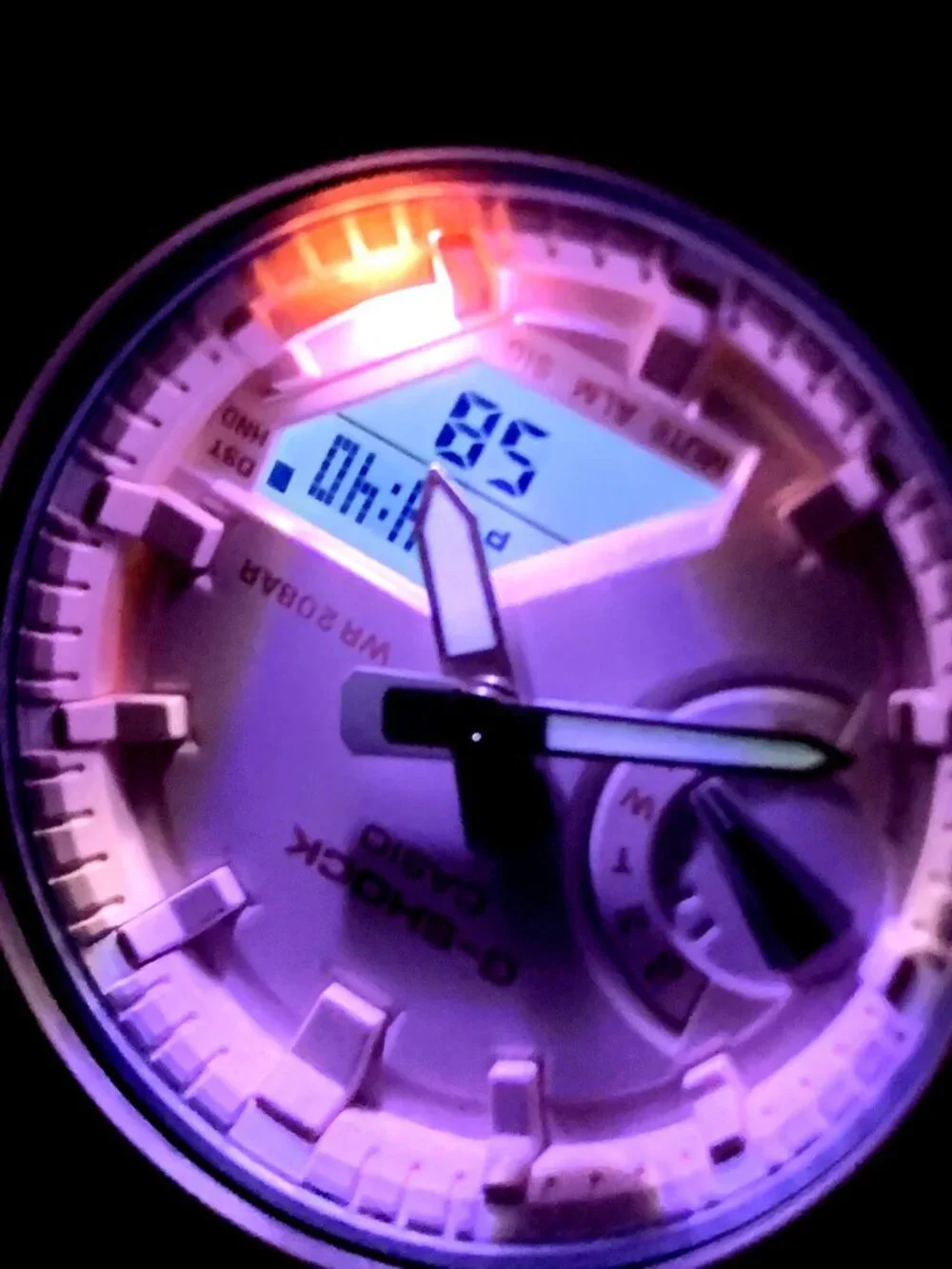 Casio G-Shock Women's Watch GMAS2100 Quartz Blush Resin Analog Digital 43mm 5611
